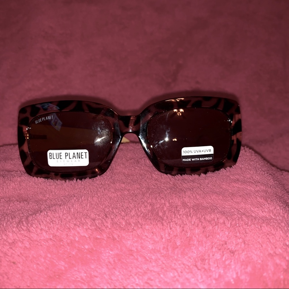 Blue Planet Cam Bamboo Sunglasses